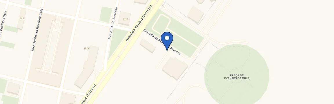 Mapa com a localização da estação Memorial De Sergipe - Orla De Atalaia
