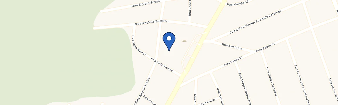 Mapa da estação Hotel São Gabriel