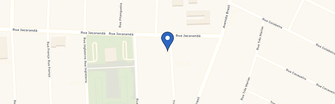 Mapa da estação Posto Pátio Nações