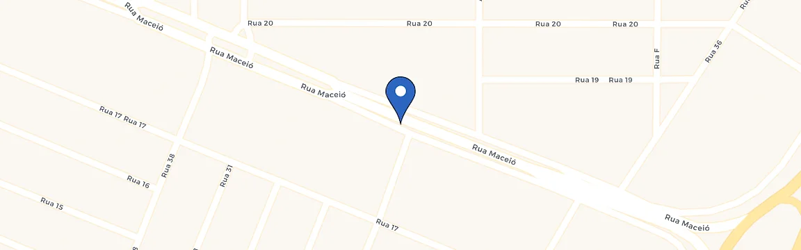 Mapa com a localização da estação Via Marginal