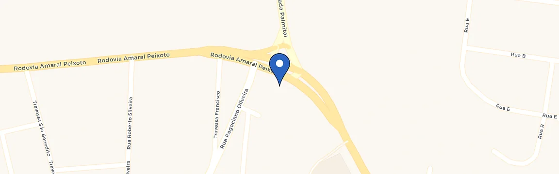 Mapa da estação Posto Abreu & Filhos Ipiranga Bacaxá