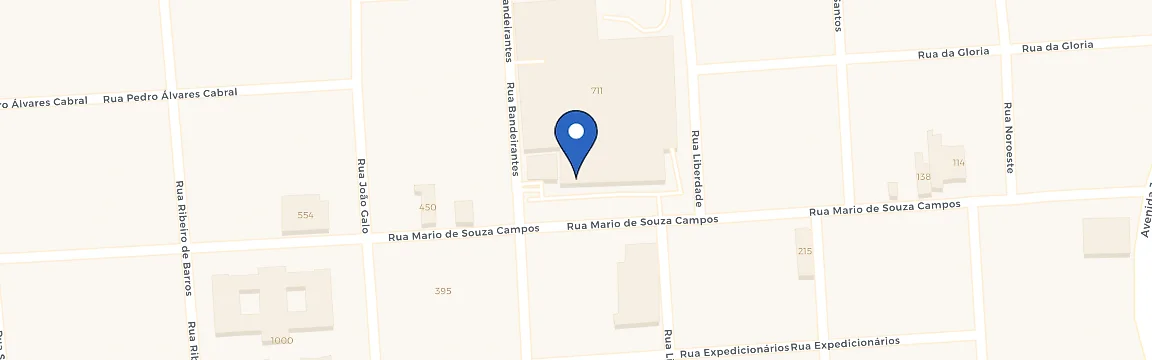 Mapa da estação Super Muffato Birigui
