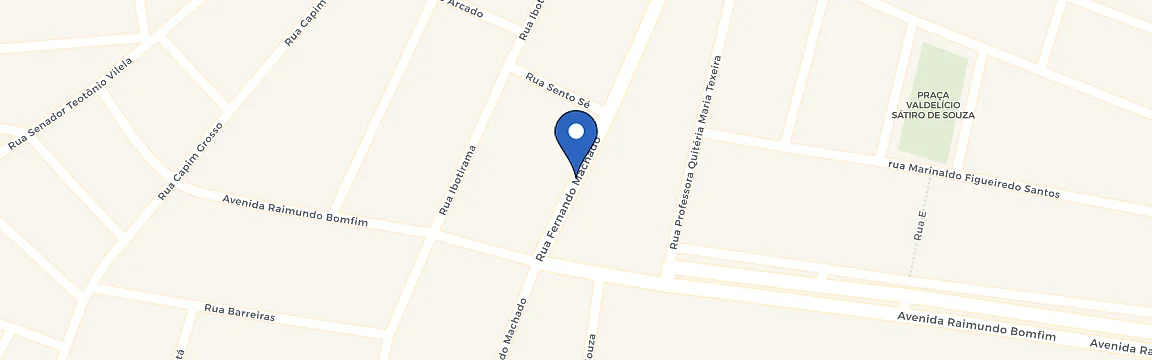 Mapa da estação Irecê