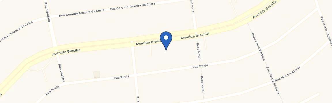 Mapa com a localização da estação Power Charge - Meu Prata Santa Luzia