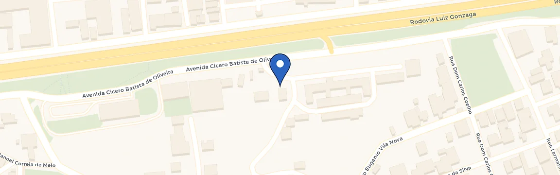 Mapa da estação Novo Atacarejo