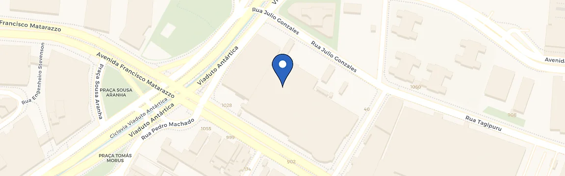 Mapa da estação Sonda Supermercados - Água Branca