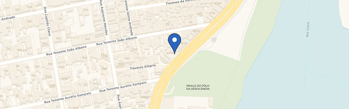 Mapa da estação Ultra Flash Raul Barbosa - CE