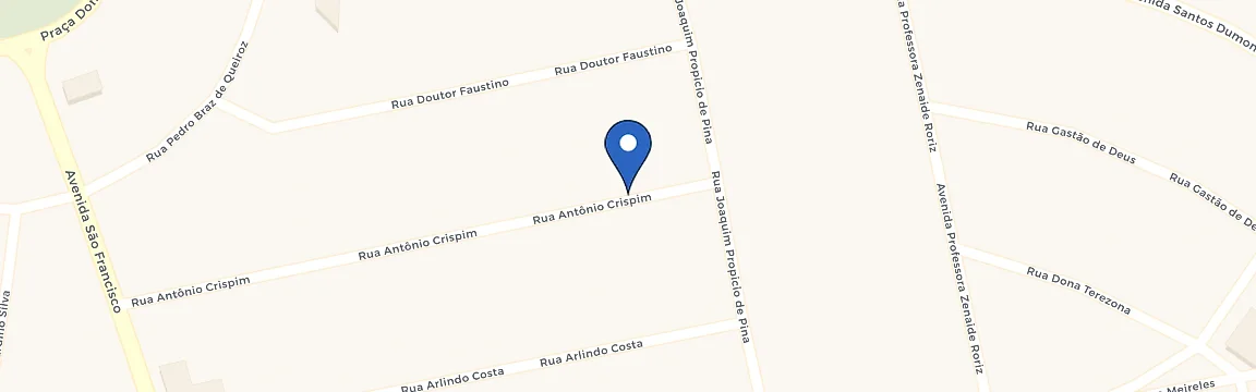 Mapa da estação Rua Coronel Antônio Crispim