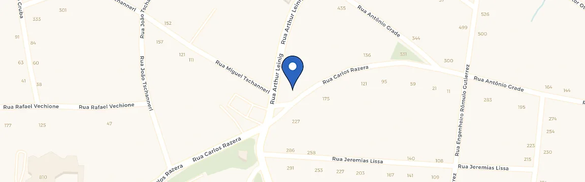 Mapa da estação Carlos Razera