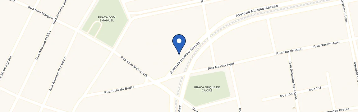 Mapa da estação Av. Nicolau Abrão