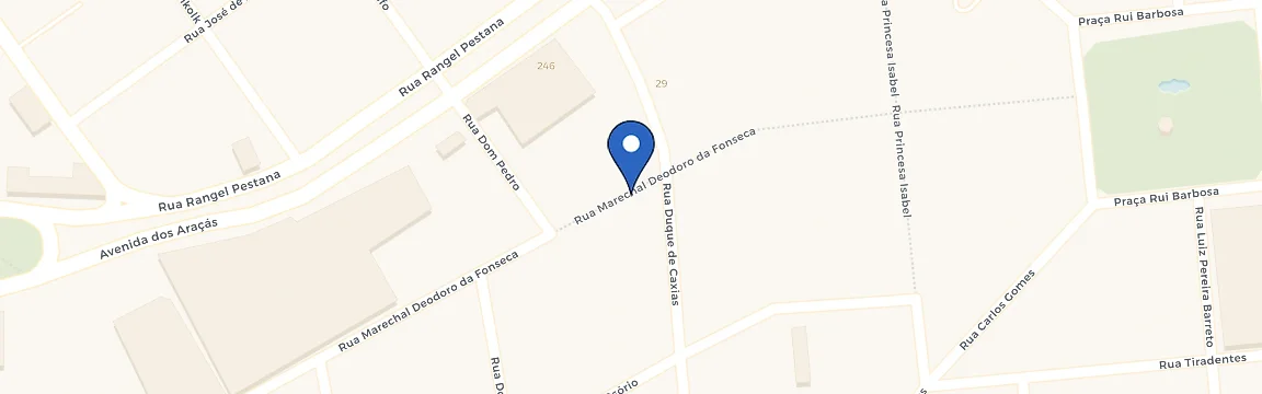 Mapa da estação Mult Shop Araçatuba