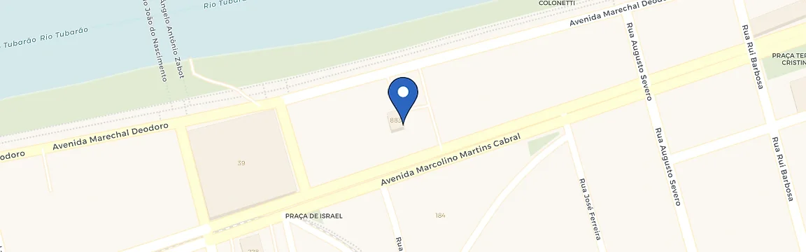 Mapa da estação Posto Beira Rio