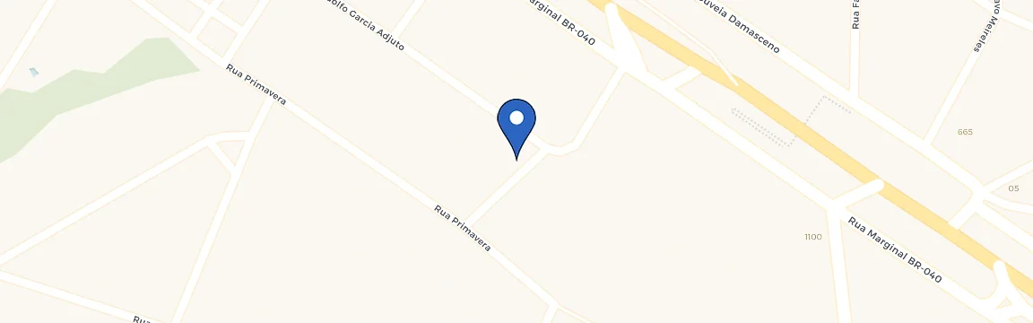 Mapa da estação Paracatu