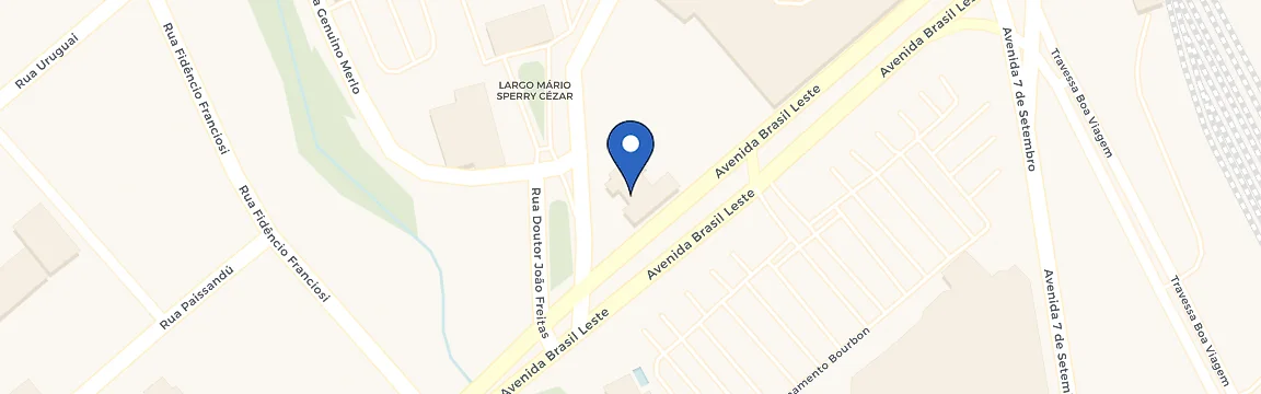 Mapa da estação Conecta Posto Shopping