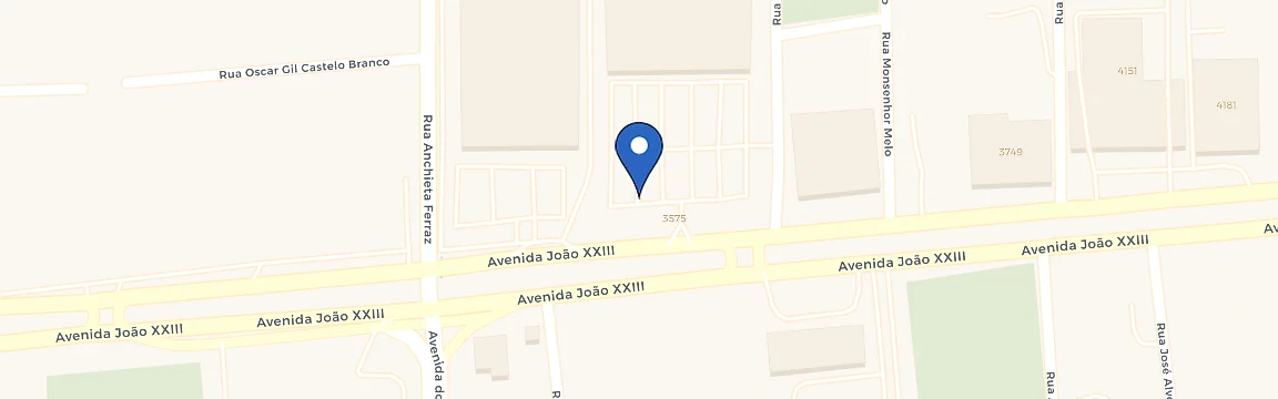Mapa da estação Hiper Mateus João XXIII