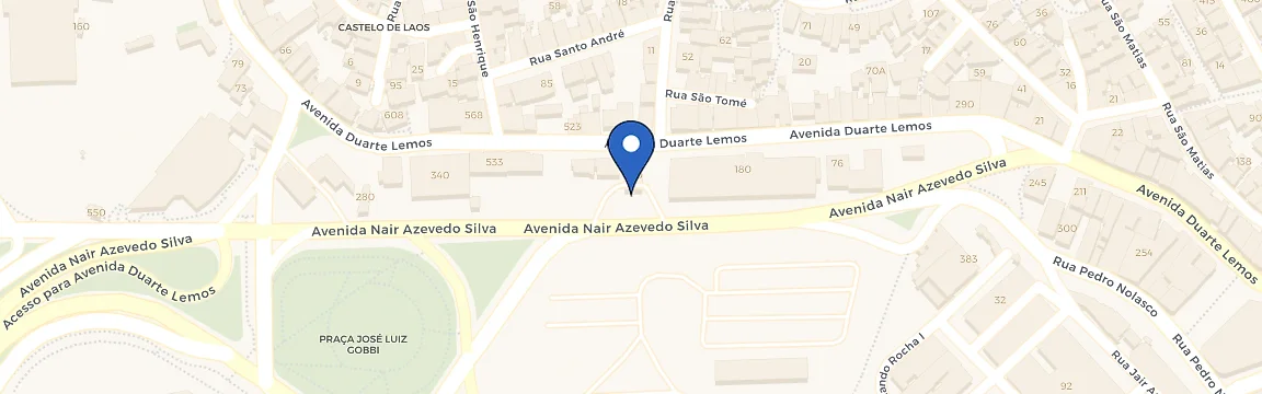 Mapa da estação iLeve-Posto Anacleto