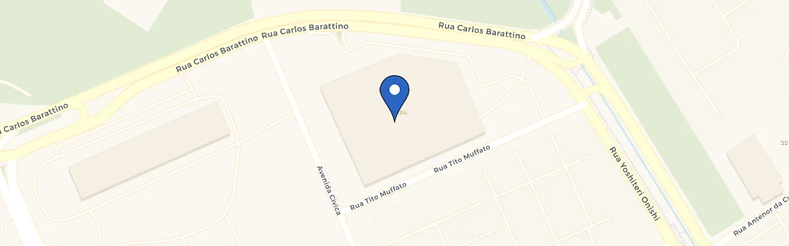 Mapa com a localização da estação Max Atacadista Mogi das Cruzes
