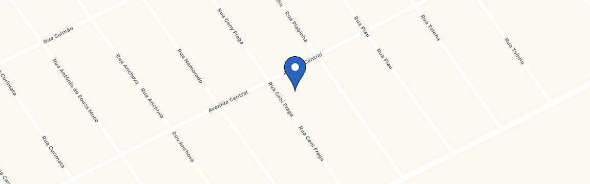 Mapa com a localização da estação Rumo Norte Pousada