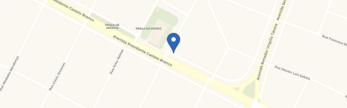 Mapa com a localização da estação Massa Charge Restaurante Meu Cantinho