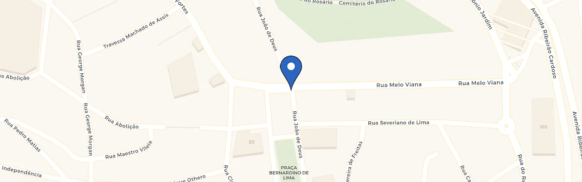 Mapa com a localização da estação Nova Lima
