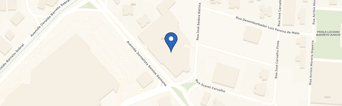 Mapa com a localização da estação Sam's Club