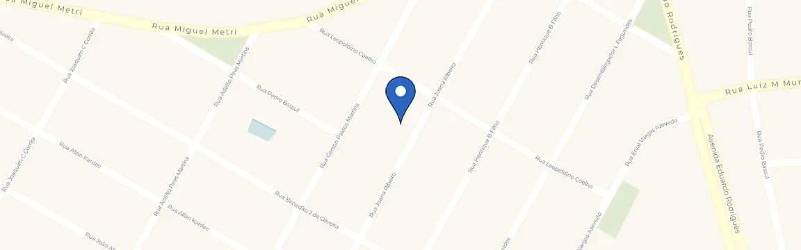 Mapa com a localização da estação Casa da HERA