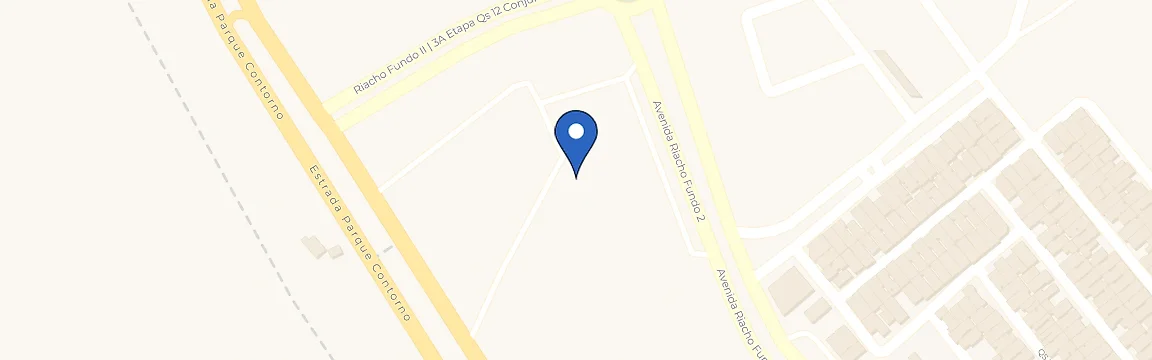 Mapa com a localização da estação A Casa Brasileira - Riacho Fundo II