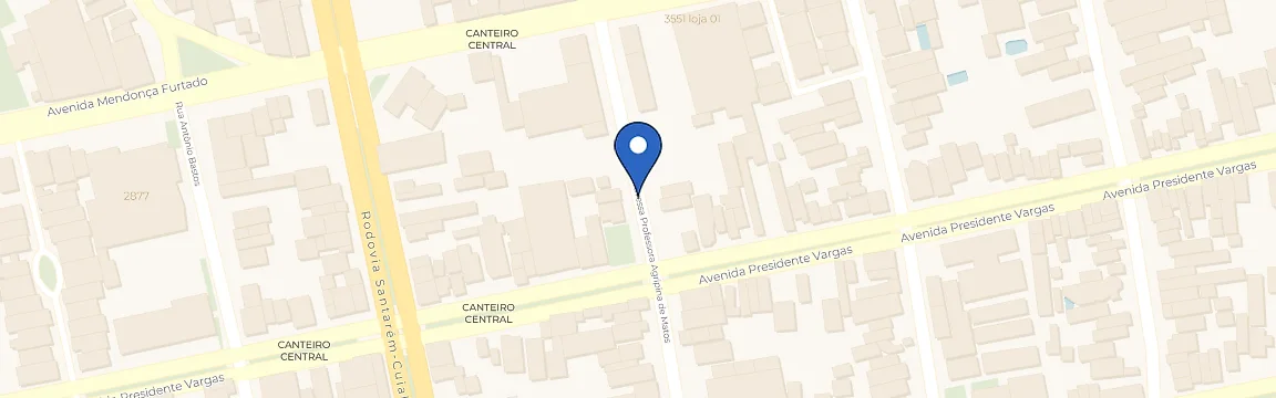 Mapa com a localização da estação Casa dos Padrões Unidade MovFit