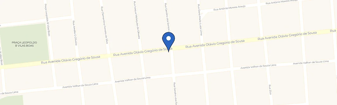 Mapa com a localização da estação Flávio Casa