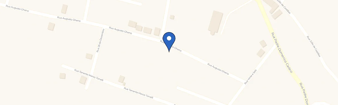 Mapa com a localização da estação particular mediante agendamento