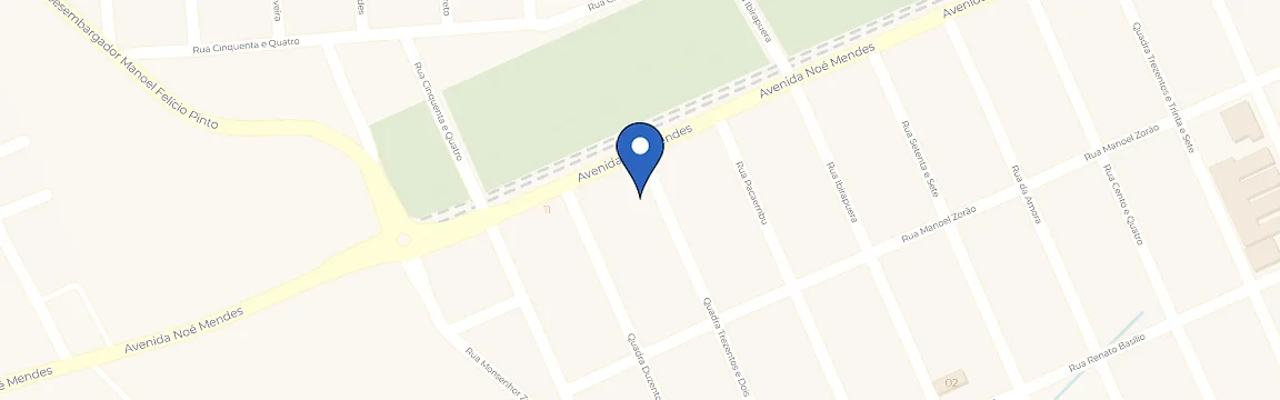 Mapa com a localização da estação Casa