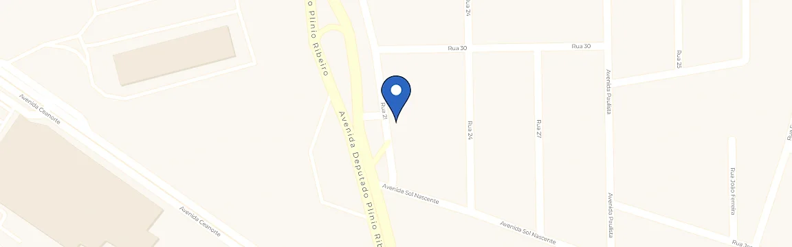 Mapa com a localização da estação Plugaí Hotel Cerrado