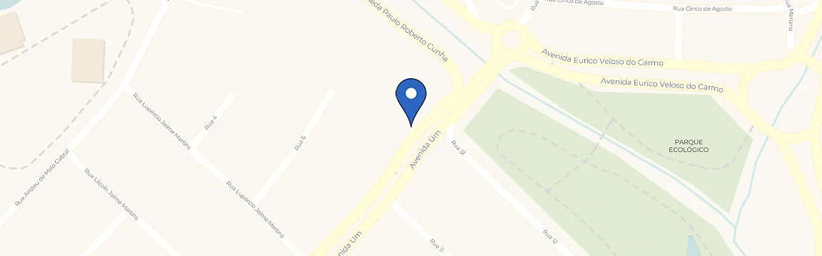 Mapa com a localização da estação Edifício Casa Raruz
