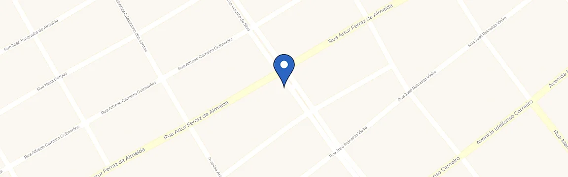 Mapa com a localização da estação Casa Luz