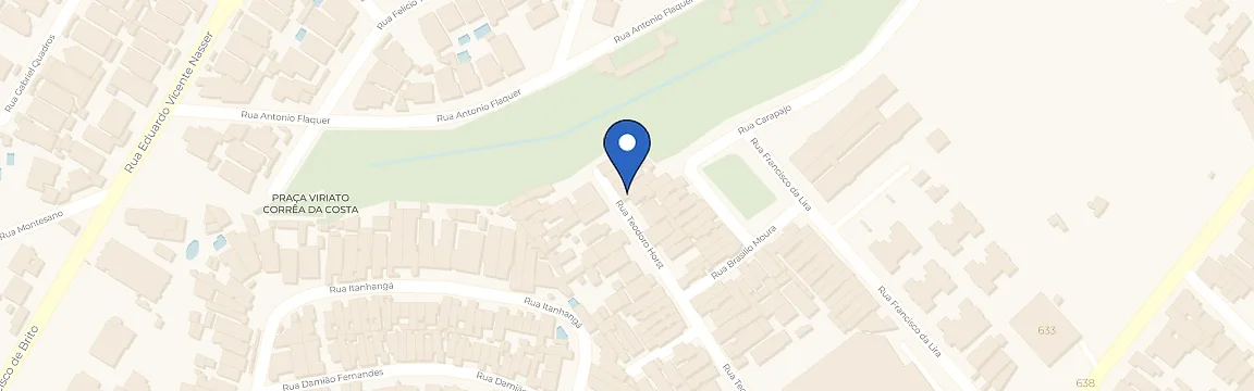 Mapa com a localização da estação Casa