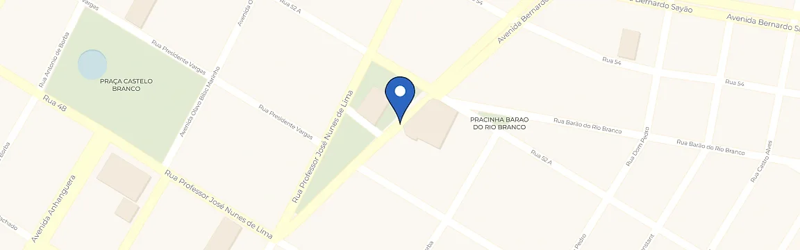 Mapa com a localização da estação Casa Velox