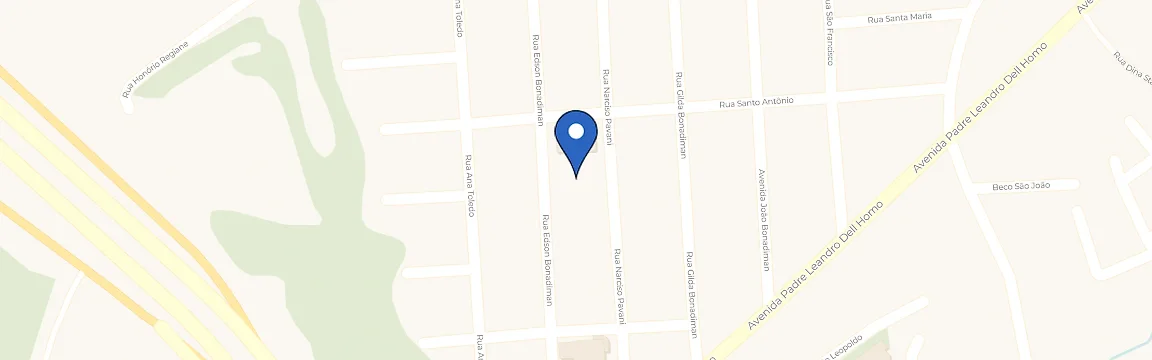 Mapa com a localização da estação Hertel Home