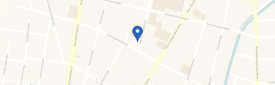 Mapa com a localização da estação Ative Charge - Hotel Ribeirão - Sousa-PB