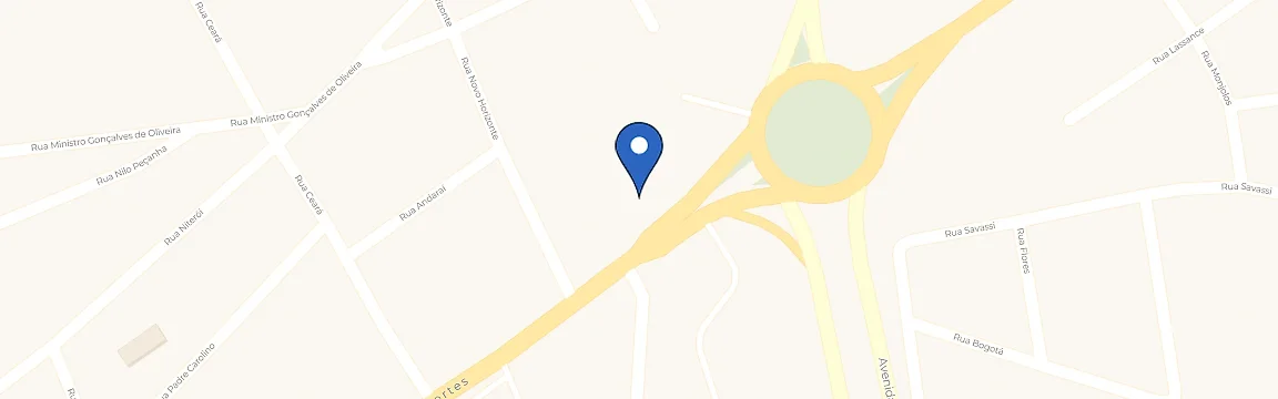 Mapa com a localização da estação WePlug My Mall Curvelo