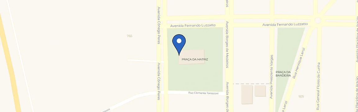 Mapa com a localização da estação Paróquia São João Batistsa