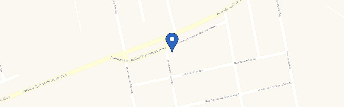 Mapa com a localização da estação Miquelin Energia