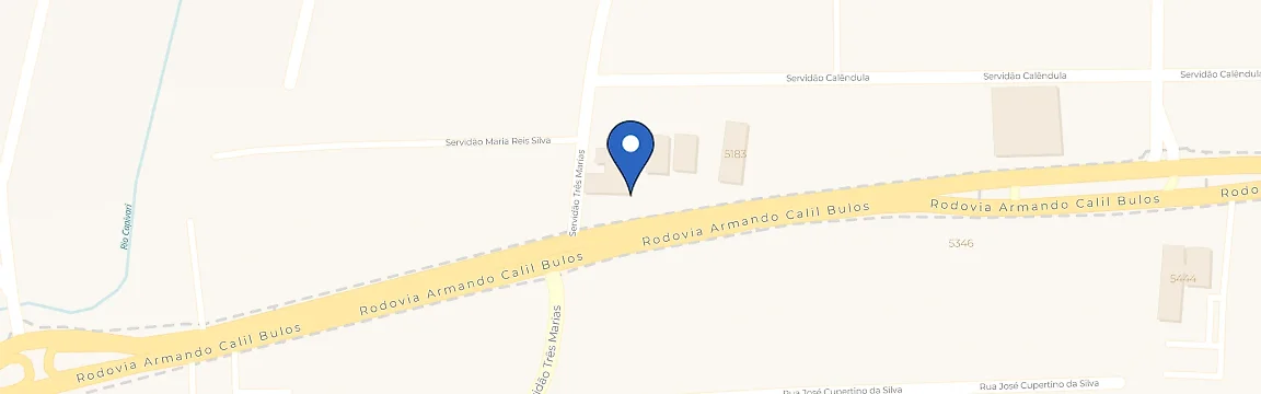 Mapa com a localização da estação Plugar Posto Ipiranga Sulcar