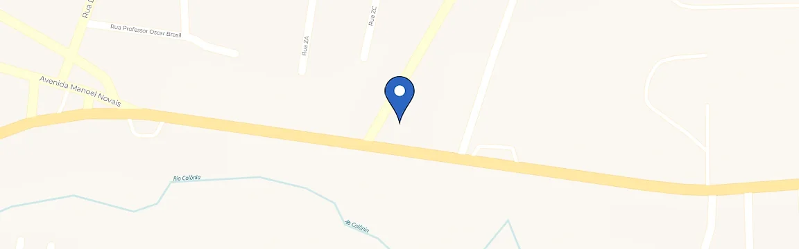 Mapa com a localização da estação Pousada e Restaurante Shekinah
