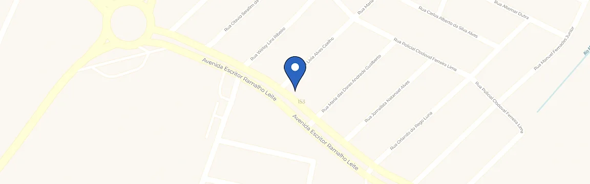 Mapa com a localização da estação Ative Charge - Academia 153 - João Pessoa - PB