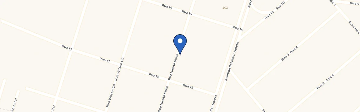 Mapa da estação Rua Nicota Pires, s/n