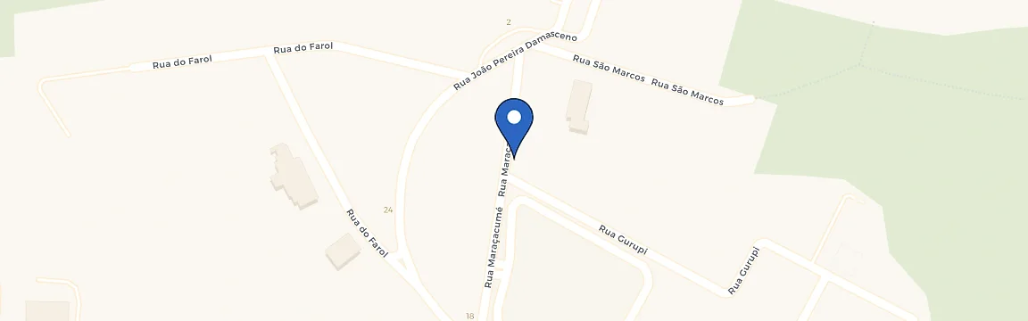 Mapa da estação Clube Aura - Ponta do Farol