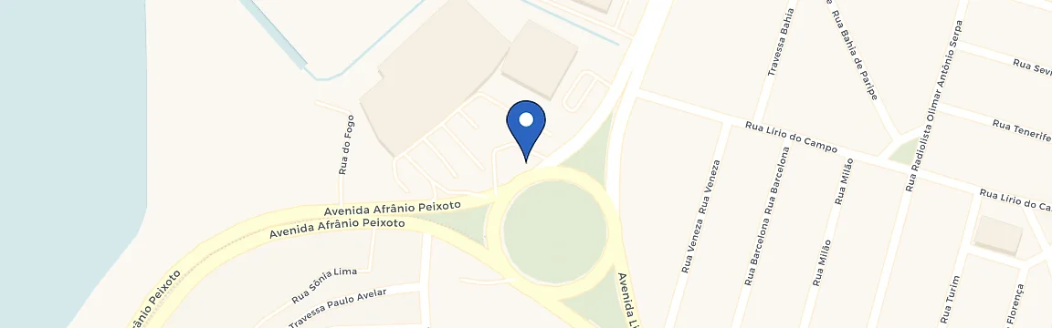 Mapa da estação Posto BR Frente Praça Paripe