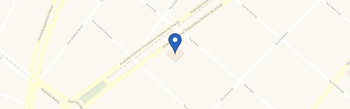 Mapa com a localização da estação Autus Chevrolet Araguari