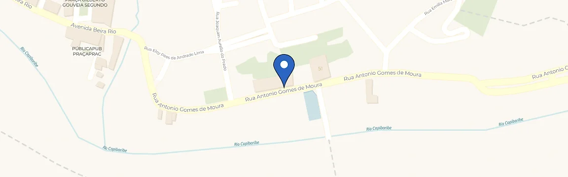 Mapa com a localização da estação Thermas Hotel de Salgadinho