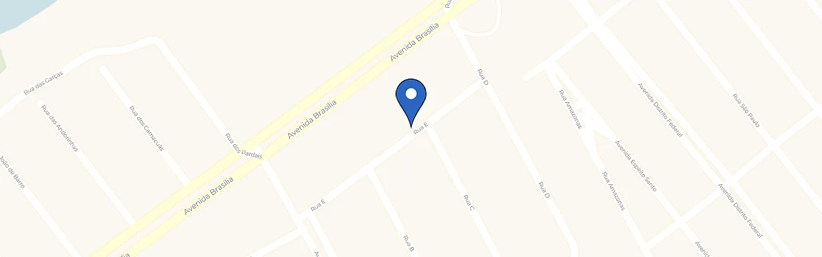Mapa com a localização da estação Beloti